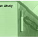 Notebook with Case Study printed on it on desk